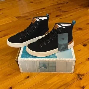 Toms Shoes Toms Trvl Lite High Black Canvas Poshmark